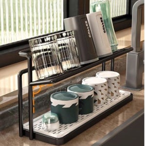 2단 컵 거치대 컵걸이 텀블러 건조대