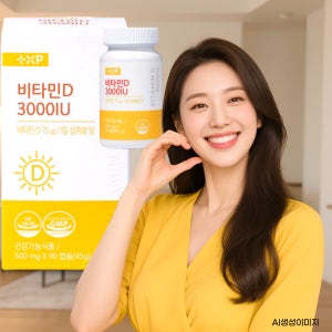약국비타민D 비타민D3000IU 비타민디음식 부족 햇빛비타민 90캡슐, 1개