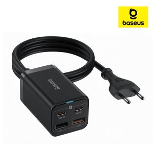 베이스어스 멀티 충전기 초고속 4포트 USB 고속충전기 65W GaN3 Pro 2C+2U (1m)