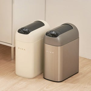 [리퍼] 비바 센서 휴지통 아토 10L 종량제 기저귀 냄새차단 자동 센서 휴지통