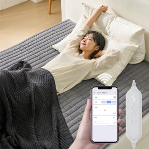 곰표한일 전기매트 IOT탄소매트 휴대폰 개인맞춤 전기요 카본매트 그레이