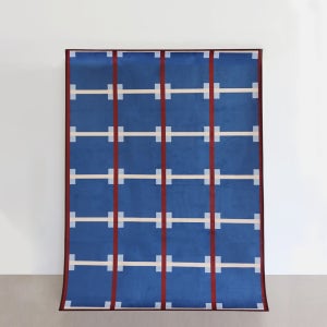 토아 디자인 러그 카페트 거실 체크 단모 대형 워셔블 100x150