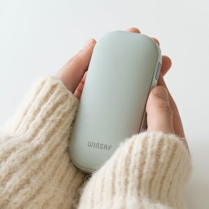 윈세프 충전식 손난로 WH01 휴대용 핫팩 보조배터리 양면발열