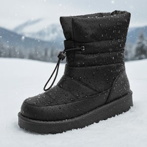 베오라 여성 미끄럼방지 패딩부츠 방한화 겨울 털 신발
