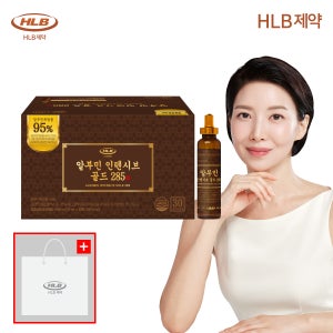 [세트구성] HLB제약 마시는 알부민 인텐시브 골드 285 프리미엄 고함량 영양제 (30병 X 1개) + 쇼핑백