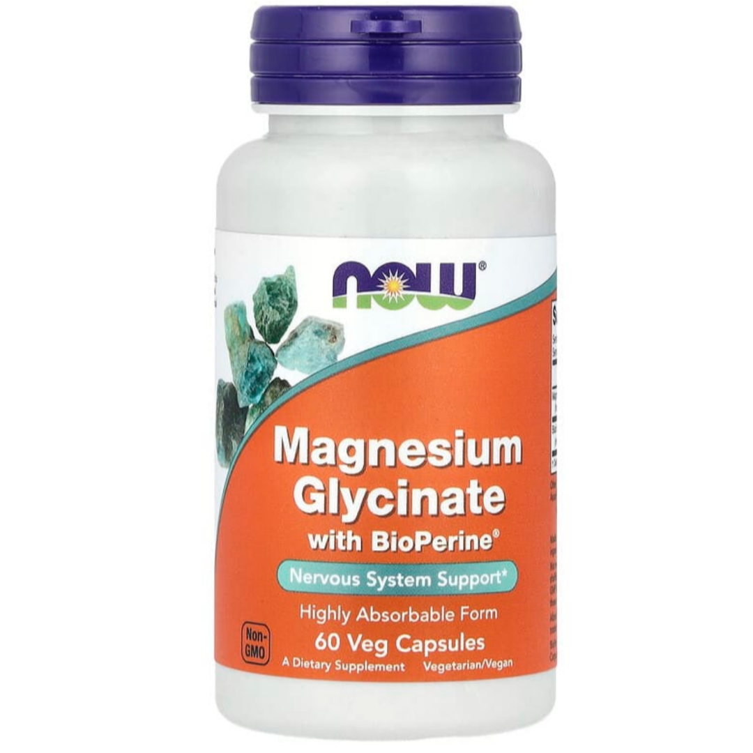 나우푸드 글리신 <b>마그네슘</b> 글리시네이트 <b>200mg</b> 60캡슐