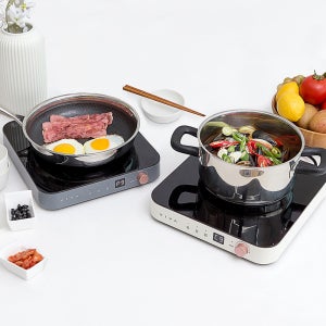 [리퍼] 비바 쿡 강화유리 휴대용 이동식 1구 인덕션 슬림형 캠핑 식탁용