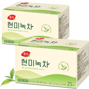 동서 현미녹차 25T 티백차 침출차