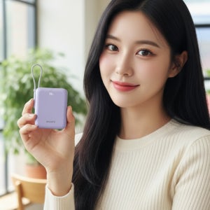 가벼운 기내반입 비행기 보조배터리 10000 미니 대용량 보조배터리 휴대용 충전기