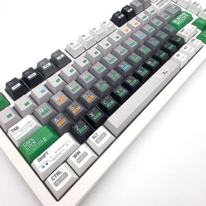 일렉트로 시티 체리 프로파일 128키 염료승화 한무무 텐키리스 교체용 영문 풀배열 키캡