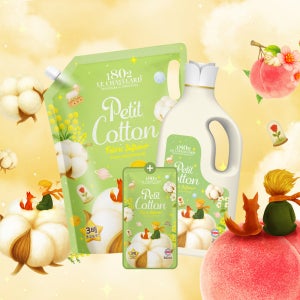 [본사배송] 르샤트라 고농축 섬유유연제 쁘띠 코튼 2L용기 + 2.6L 파우치 + 300ML 증정