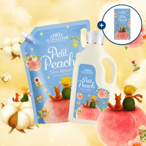 [본사배송] 르샤트라 고농축 섬유유연제 쁘띠 피치 2L용기 + 2.6L 파우치 + 300ML 증정