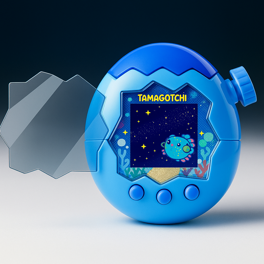 [호환] 다마고치 파라다이스 액정 보호 필름 버튼 필름 3매