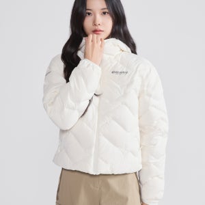 [디스커버리] 여성 올핀 다운 경량패딩 (CREAM) DWDJ9F056