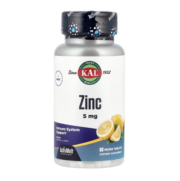 KAL <b>아연</b> <b>산화아연</b> 5mg 60정 2개월분 Zinc