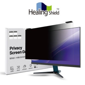 모니터 27 보안필름 사생활보호 블루라이트차단 거치식 양면필터 612.6 x 356mm