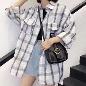 캐주얼 블라우스 여성 셔츠 정장룩 출근룩 세련된 베이직 긴팔셔츠