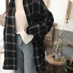 캐주얼 블라우스 여성 셔츠 정장룩 출근룩 세련된 베이직 긴팔셔츠