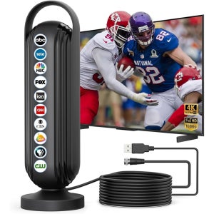 HDTV 안테나 999마일 수신 16.5피트 케이블