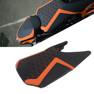 KTM 호환 듀크250/390듀크 튜닝 전 후 시트 쿠션 미끄럼 방지 2017-2023 MN5501-오렌지(운전석+2cm)