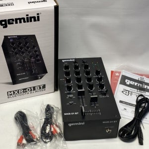 Gemini 제미니 DJ 미니 믹서 Bluetooth 게인 EQ 2ch MXR-01BT