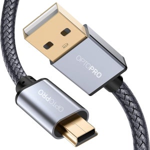 옵토프로 USB 2.0 미니 5핀 외장하드 카메라 하이패스 케이블 0.3m