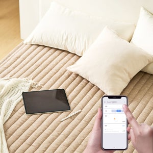 곰표한일 부드럽고두툼한 IoT 휴대폰원격제어 EMF인증 탄소매트/캠핑매트 전기매트 거실매트 침대매트