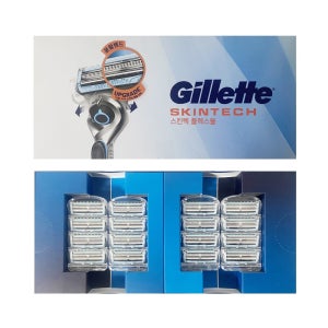 질레트 스킨텍 면도날 16개입