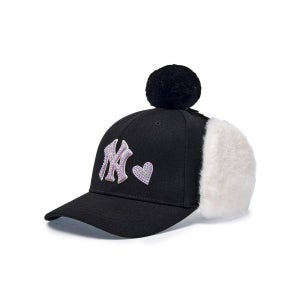 [MLB 키즈] 하트 스톤 폼폼 귀달이캡 NY (Black) 7FWM44056