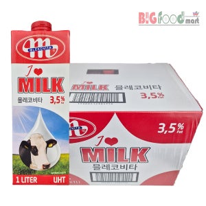 믈레코비타 3.5% 멸균우유 1L X 12개 (BOX)