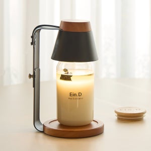 에인디 아르볼 캔들워머 블랙 우드 타이머 100% 아로마 리얼 유칼립투스 캔들460g 세트