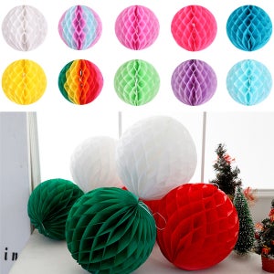 파티 허니컴볼 20cm 25cm 생일 파티 행사 축제 종이 장식 페이퍼벌룬