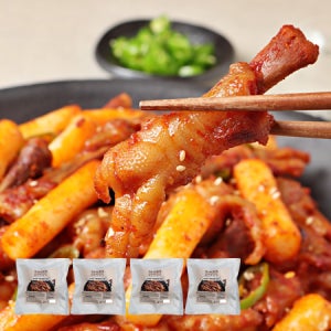 마녀의 야식 콜라겐 직화 튤립닭발 숯불 캠핑음식 술안주 1.2kg, 4개