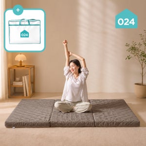 024홈 3단 접이식 토퍼 매트리스 8cm
