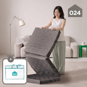 024홈 미니멀 단단한 손잡이 3단 접이식 토퍼 매트리스 8cm 멀티싱글