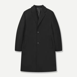 [BON] FORTEX 울 혼방 싱글 코트 블랙 BNEWHA580BK