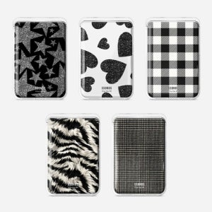 쏭스 맥세이프 카드지갑 2배자력 3카드팩 에폭시 글램모노 시리즈 5종 01 글리터스타 G101