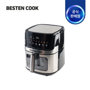 베스텐쿡 에어프라이어 AIRFRYER-24-01 스테인레스바스켓 투명창 5리터 퀵메뉴