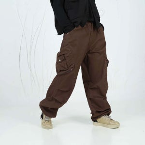 스트릿패션 워크웨어 사선 건빵포켓 와이드 봄가을 데일리 뒷밴딩 스트링 카고팬츠