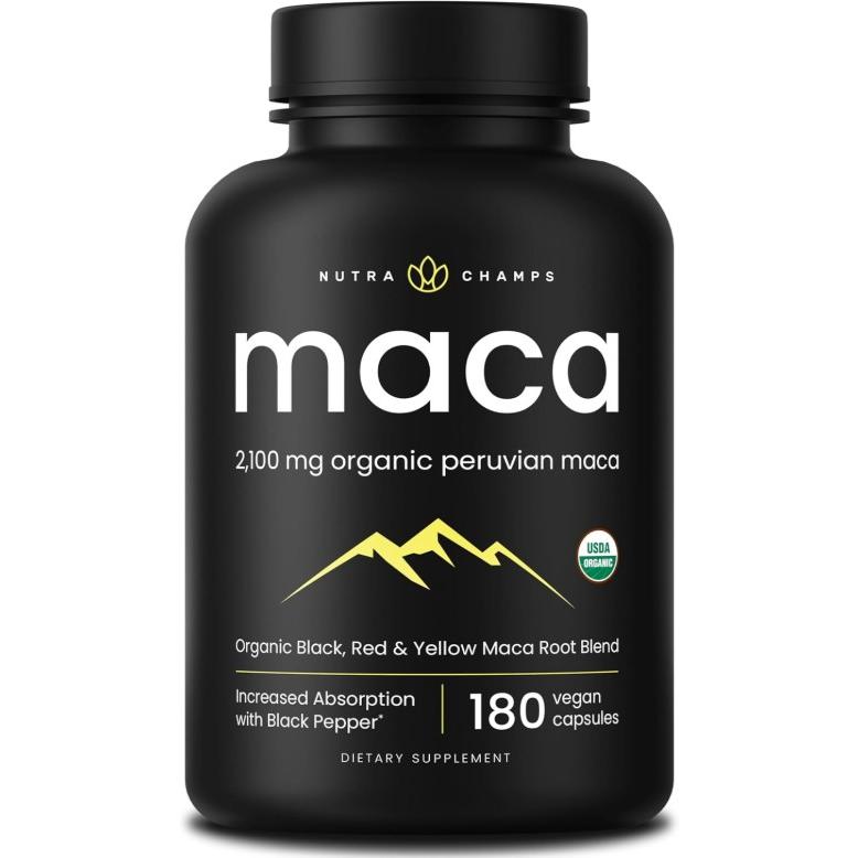 뉴트라챔스 페루 <b>마카 루트 캡슐</b> 180정 NutraChamps Peruvian Maca