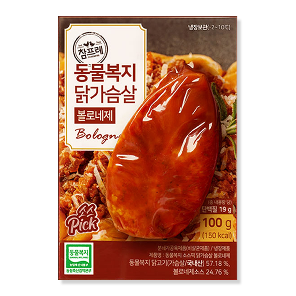 참프레 동물복지 닭가슴살 볼로네제 성분 분석