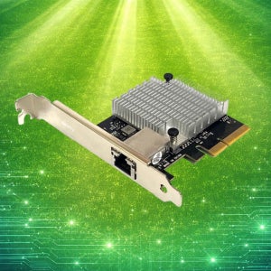 이지넷 10G PCle x4 멀티 기가비트 이더넷 카드 싱글 쿠퍼 557CP-10G-MV