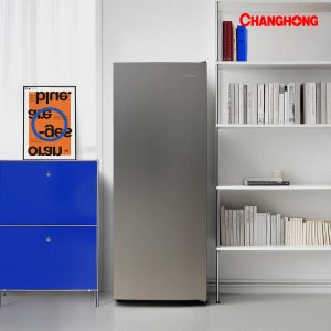 창홍 소형 냉동고 177L 가정용 주방용 실버 1도어 수납 6EA HF177MSL0