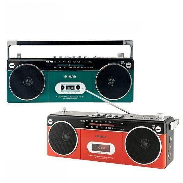 아이와 aiwa 블루투스 USB SD 레트로 라디오카세트