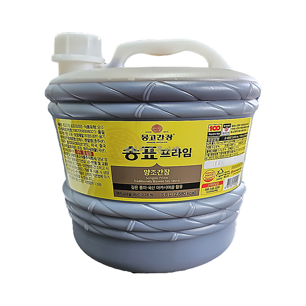 몽고간장 송표 프라임 3.8L X 2개