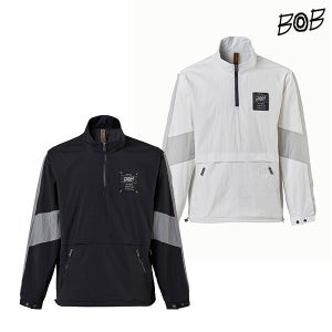 BOB 비오비 하이넥 우븐 배색 아노락 남성 반집 바람막이 자켓 G4F1JA010