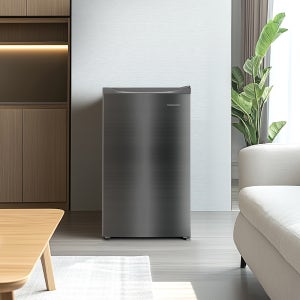 창홍 소형 냉장고 92L 1도어 메탈실버 원룸 오피스텔 HR092MSL0