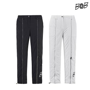 BOB 비오비 가을 겨울 여성 패딩 바지 탈착주머니 허리밴딩 일자핏 여자 골프팬츠