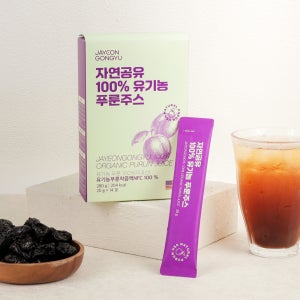 자연공유 유기농 NFC 100% 푸룬주스 착즙액 스틱형 푸룬, 280ml, 6개