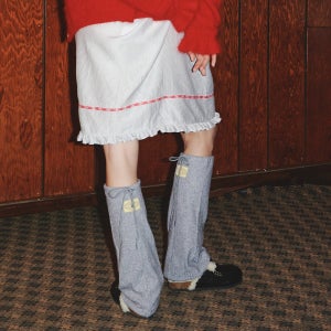 [IHM2310F04] 아헤먼 심볼 레그워머 그레이